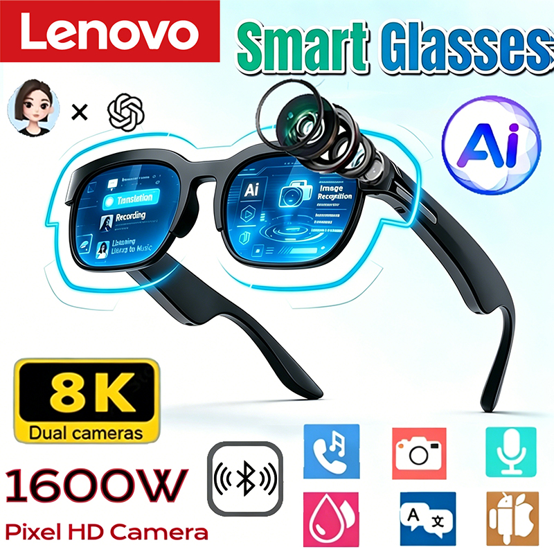 Audio Music Recording - Lenovo Smart Glasses 2026 New AI