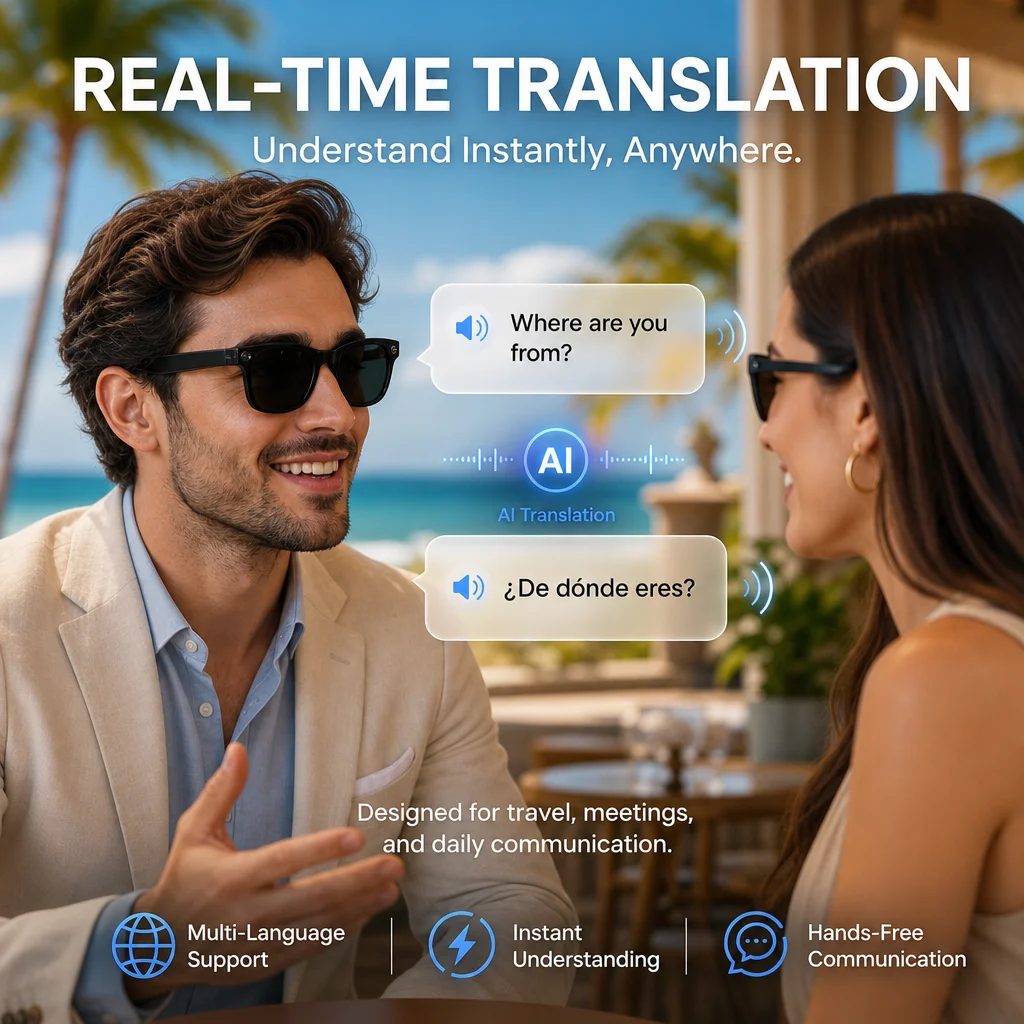 2026 New AI camera glasses 8MP - đánh giá và giá Audio Music Ai