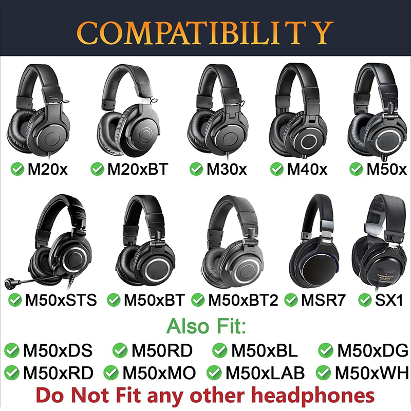 Replacement Ear Pads for Audio - đánh giá và giá Audio Technica Headphone Ath-M50X