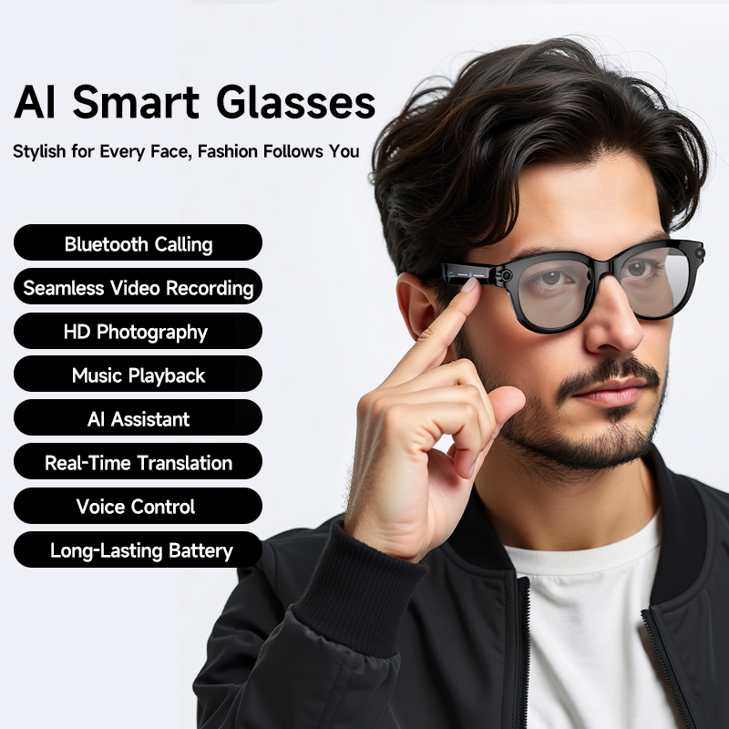 Lenovo 8K HD AI Smart Glasses  - đánh giá và giá Audio Music Ai
