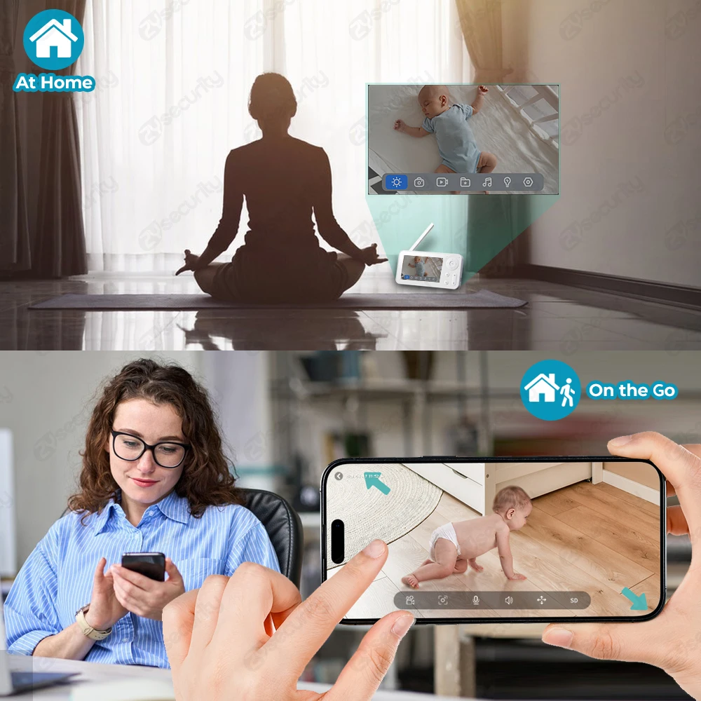 2K WiFi Baby Monitor with Scre - đánh giá và giá Audio Music Track