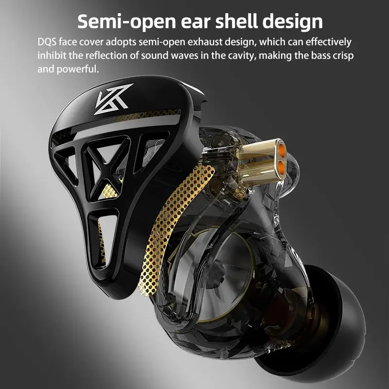 KZ DQS 1DD HiFi IEM Headphones - đánh giá và giá Audio Music Dj