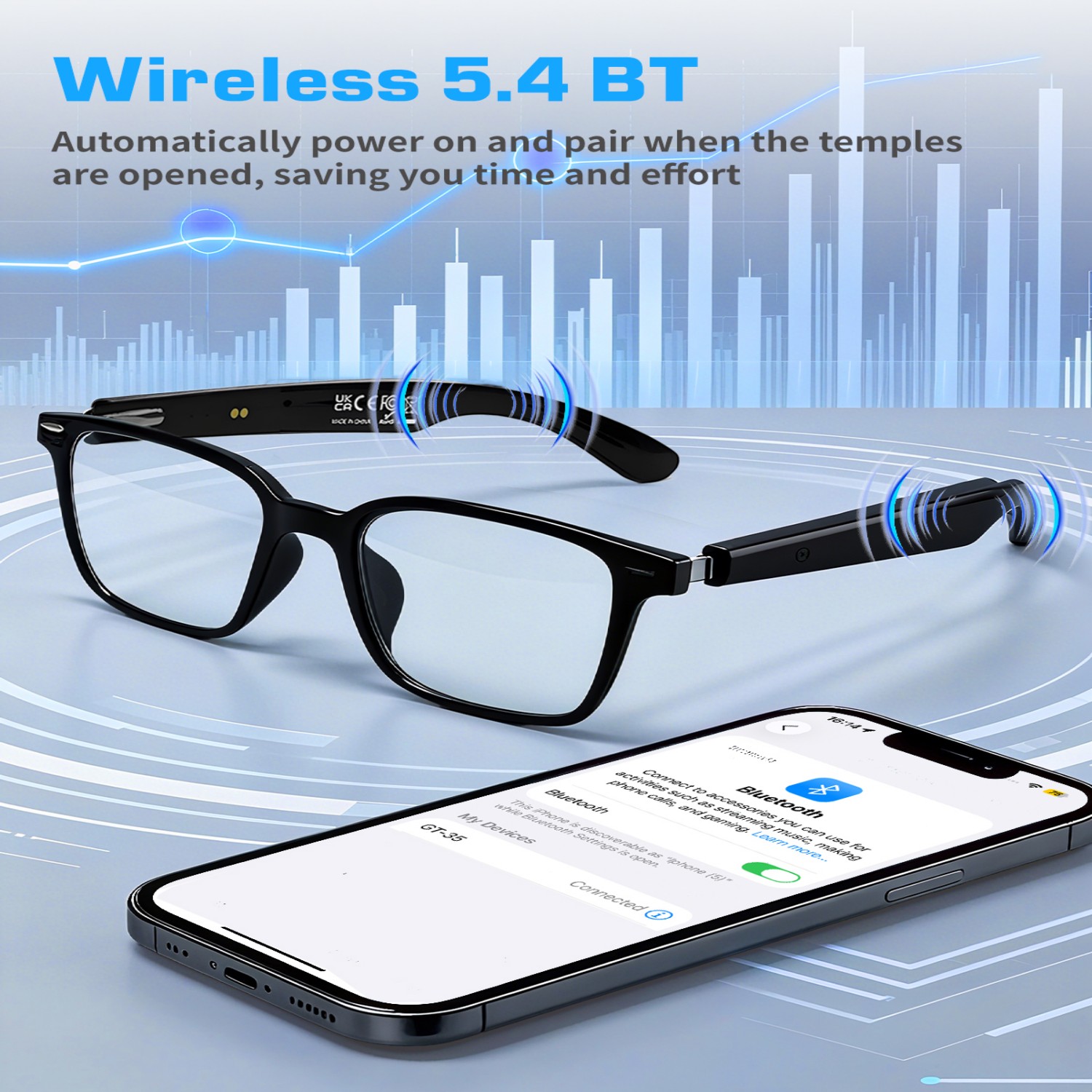 GT35 Smart Glasses with AI Tra - đánh giá và giá Audio Music Ai
