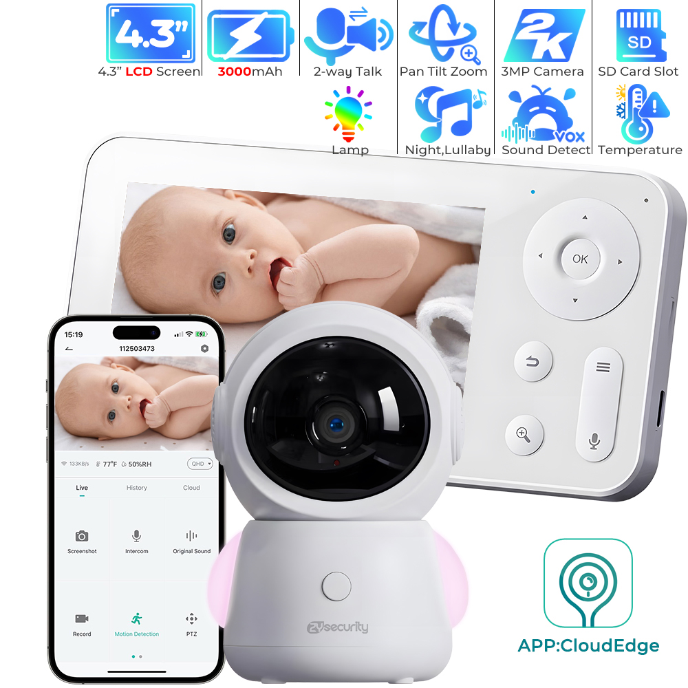 2K WiFi Baby Monitor with App, - đánh giá và giá Audio Music Track