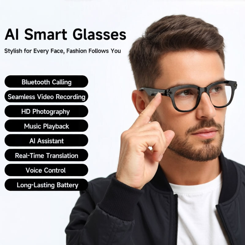 FLAUNT AI Smart Glasses 4K Cam - đánh giá và giá Audio Music Recording